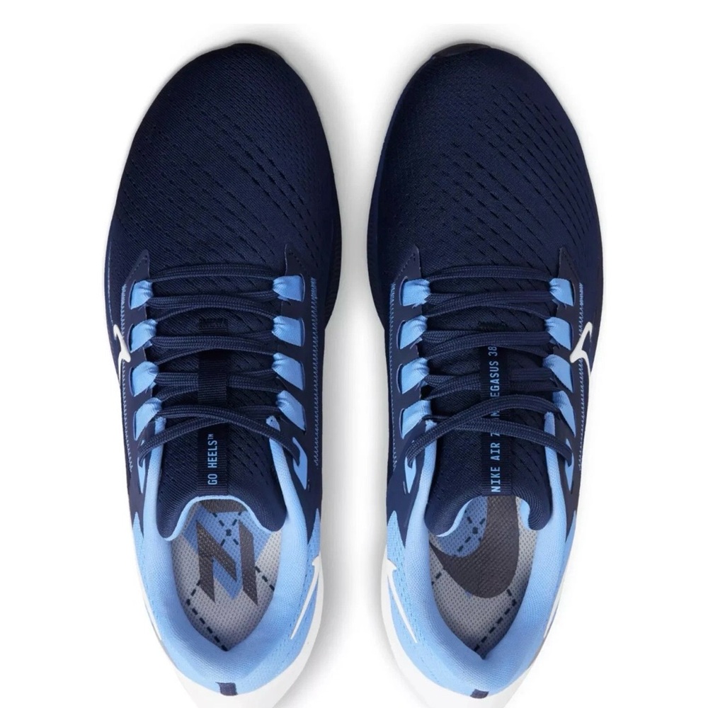 Nike North Carolina Tar Heels Air Zoom Pegasus 38 Running Shoe Size 12 Sneakers